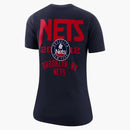 Nike Nba Women's Brooklyn Nets Courtside City Edition T-shirt Dark Blue