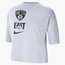 Nike Nba Women's Brooklyn Nets Loose Fit T-shirt White