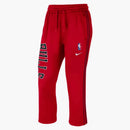 Nike Nba Women's Chicago Bulls Courtside Fleece Mid Calf Length Pants Red