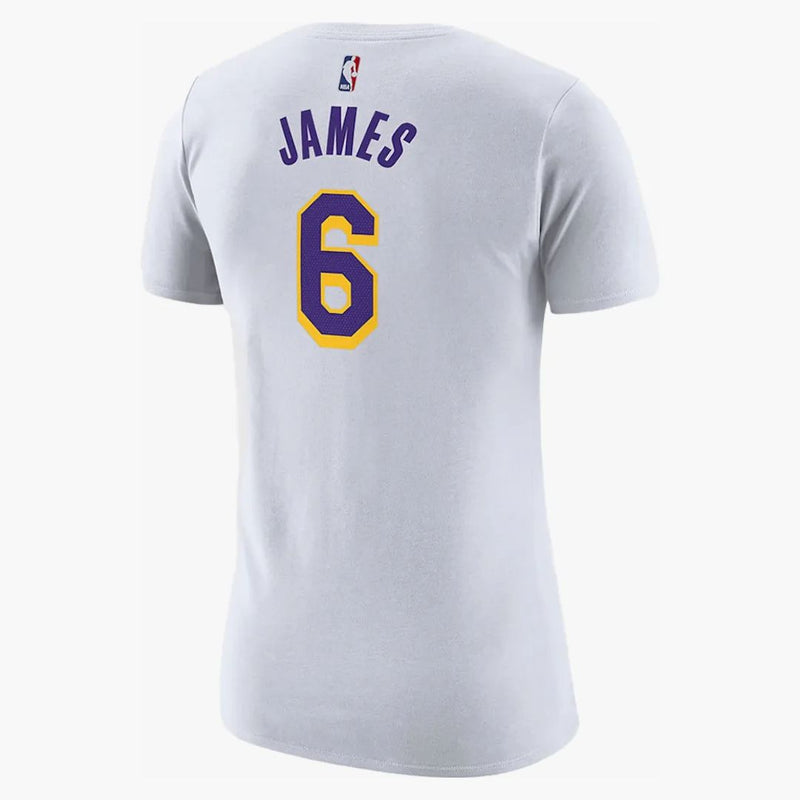 Nike Nba Women's Los Angeles Lakers Lebron James T-shirt White