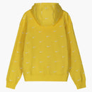 Nike Nrg All Over Swoosh Logo Hoodie Chrome Yellow/white