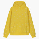 Nike Nrg All Over Swoosh Logo Hoodie Chrome Yellow/white