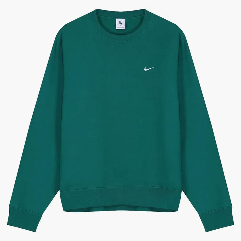 Nike Nrg Solo Swoosh Fleece Crew Mystic Green/white