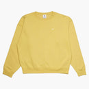 Nike Nikelab Solo Swoosh Fleece Crewneck Hoodie Saturn Gold/white