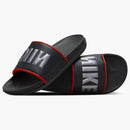 Nike Offcourt Slide Dark Smoke Grey Picante Red Black Metallic Dark Grey