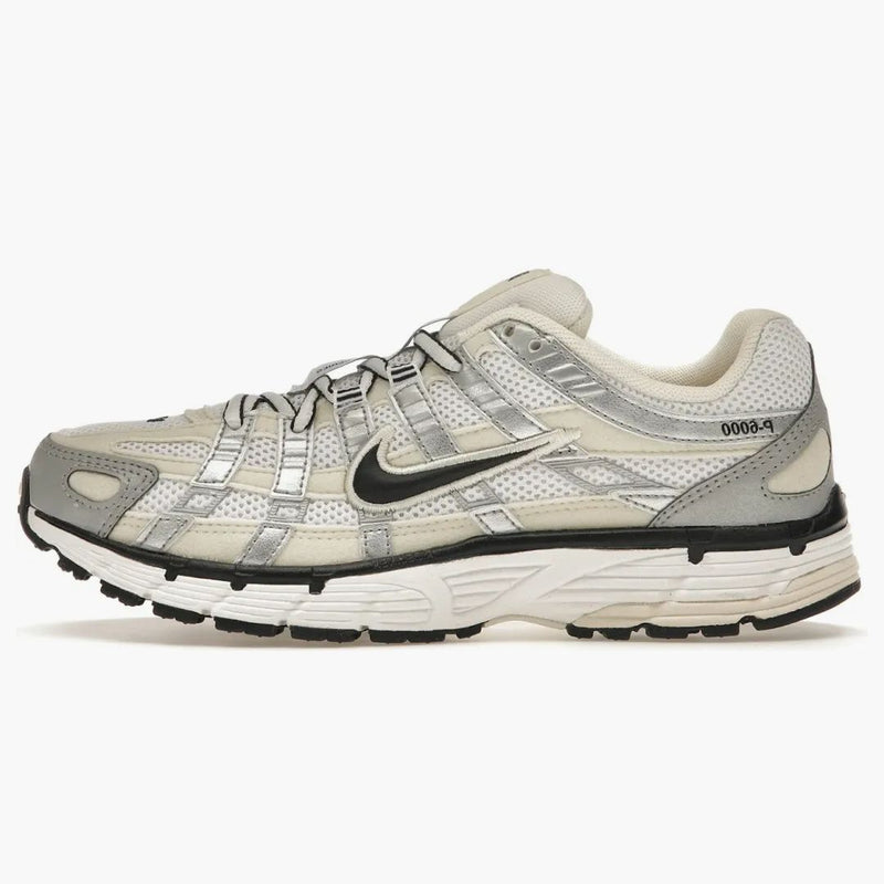 Nike P-6000 Coconut Milk Metallic Silver (women's)