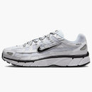 Nike P-6000 White Metallic Silver Black