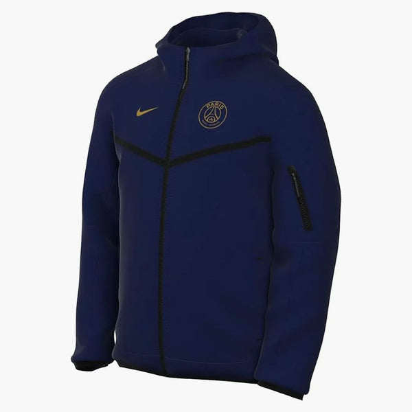 Nike Psg Sportswear Tech Fleece Hoodie Blue