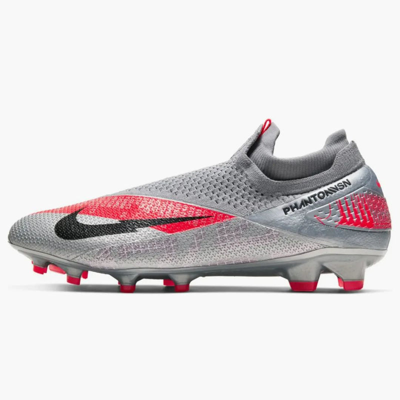 Nike Phantom Vision 2 Elite Df Fg Metallic Grey Crimson