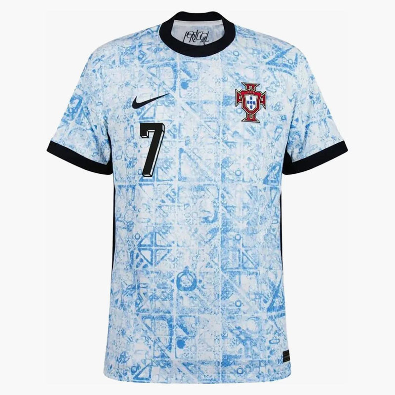 Nike Portugal 2024/25 Ronaldo Match Away Adv Authentic Jersey Sail/university Blue/pitch Blue/pitch Blue