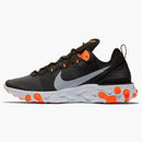 Nike React Element 55 Black Cool Grey Total Orange