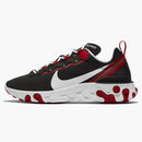 Nike React Element 55 Black Gym Red (women's)
