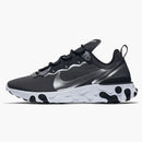 Nike React Element 55 Black Metallic Silver
