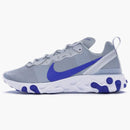 Nike React Element 55 Pure Platinum Racer Blue