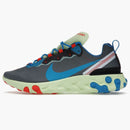 Nike React Element 55 Volt Dark Grey Photo Blue