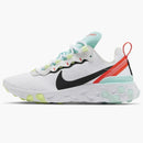 Nike React Element 55 White Black Blue (women's)