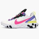 Nike React Element 55 White Psychic Purple Hyper Pink