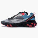 Nike React Element 87 Blue Chill Solar Red