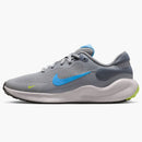 Nike Revolution 7 Cement Grey Light Carbon Volt University Blue (gs)