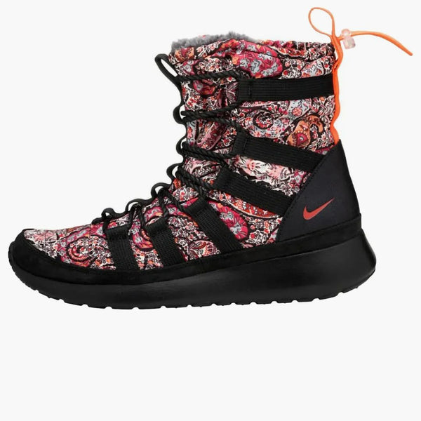 Nike Roshe Run Hi Sneakerboot Qs Liberty Of London Solar Red (women's)