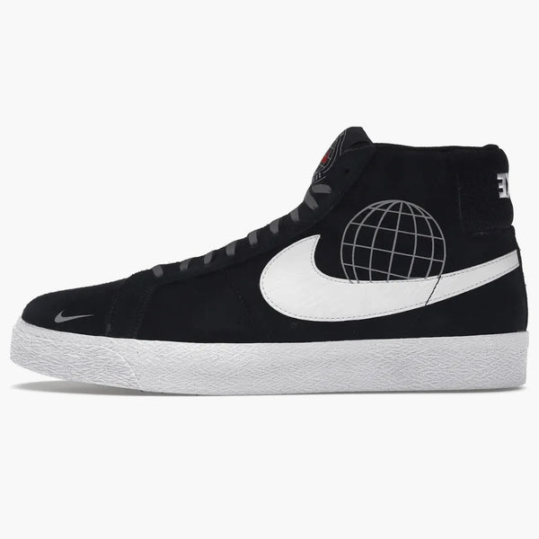 Nike Sb Zoom Blazer Mid Black White (skatedeluxe Night Pack Edition)