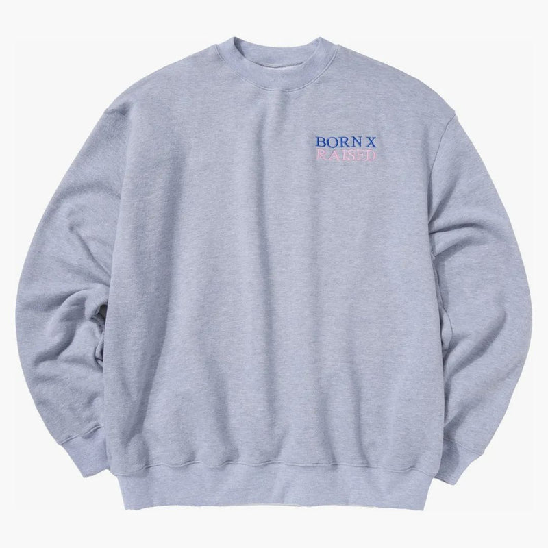 Nike SB Born X Ratized Capital Head Oversicared Crew Heather Grey