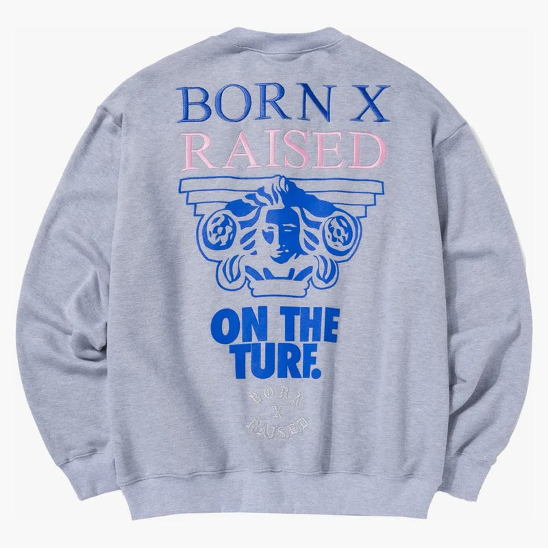 Nike SB Born X Ratized Capital Head Oversicared Crew Heather Grey