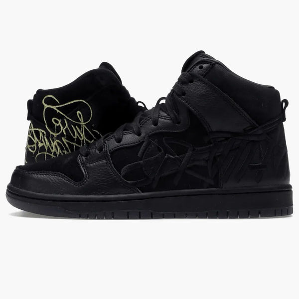 Nike Sb Dunk High Faust Black Gold (special Box)
