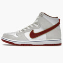 Nike Sb Dunk High Sail Bright Crimson
