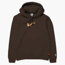 Nike Sb Orange Label X Oski Fleece Skate Hoodie Baroque Brown