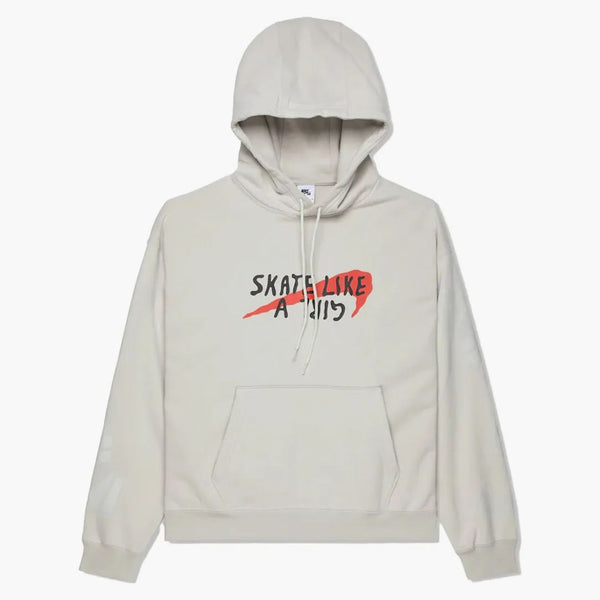 Nike Sb Skate Like A Girl Hoodie Light Bone/black