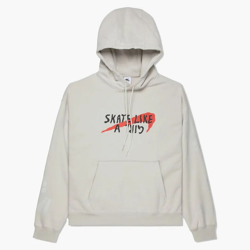 Nike Sb Skate Like A Girl Hoodie Light Bone/black