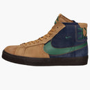 Nike Sb Zoom Blazer Mid Premium Legend Dark Brown Obsidian Patchwork