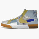 Nike Sb Zoom Blazer Mid Premium Floral Paisley Boarder Blue