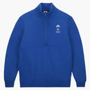Nike Sb X Fly Streetwear 1/2 Zip Fleece Skate Top Blue