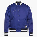 Nike Sb X Mlb Varsity Skate Jacket Deep Royal Blue/black/white/white