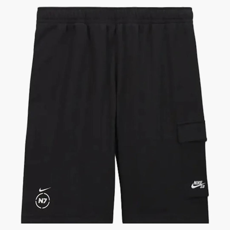 Nike Sb X N7 Fleece Cargo Shorts Black/university Red