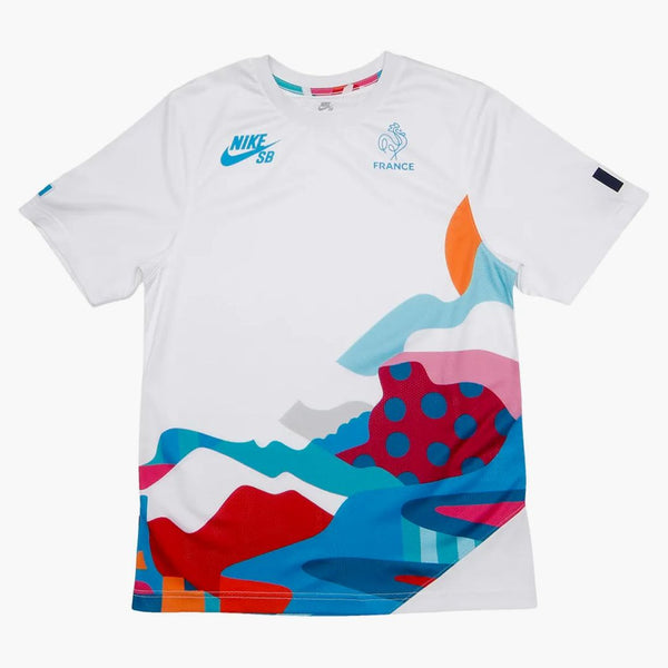 Nike SB X Parra France Federation Kit Crew Jersey White/Neptune Blue