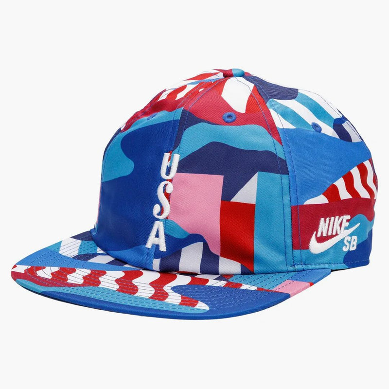 Nike SB X Parra USA Federazione Kit Skate Cap Brave Blue/White