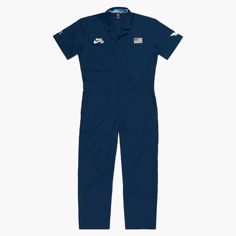 Nike SB X Parra USA Federation Kit Skate Coveralls Brave Blue/White