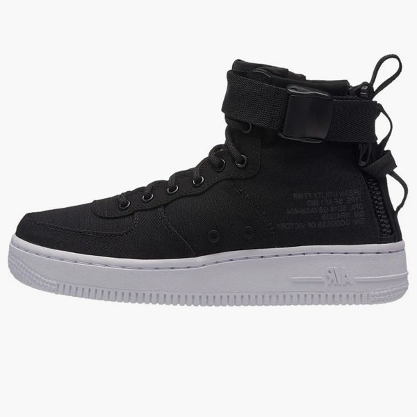 Nike Sf Air Force 1 Mid Black Anthracite White (gs)