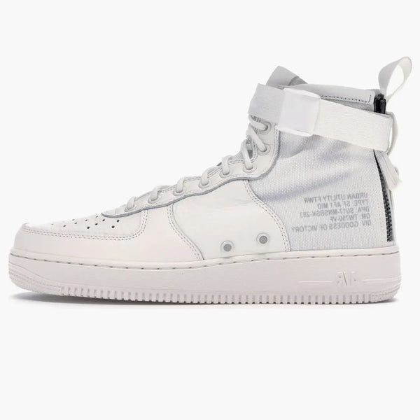 Nike Sf Air Force 1 Mid Triple Ivory