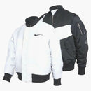 Nike Swoosh Therma Fit Reversible Bomber Jacket Black/white