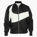 Nike Swoosh Therma Fit Reversible Bomber Jacket Black/white