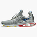 Nike Shox Gravity Metallic Silver Siren Red Gym Blue