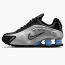 Nike Shox R4 Metallic Silver Black Psychic Blue (gs)