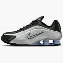 Nike Shox R4 Metallic Silver Black Psychic Blue