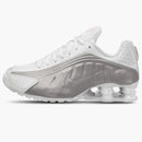 Nike Shox R4 White Bright Crimson Metallic Silver (gs)