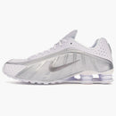 Nike Shox R4 White Metallic Silver