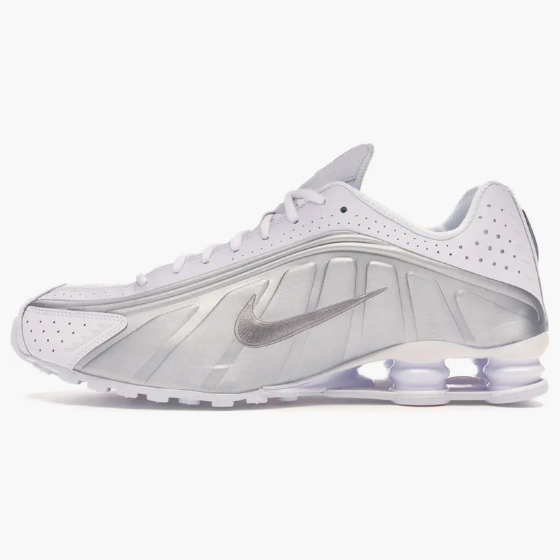 Nike Shox R4 White Metallic Silver